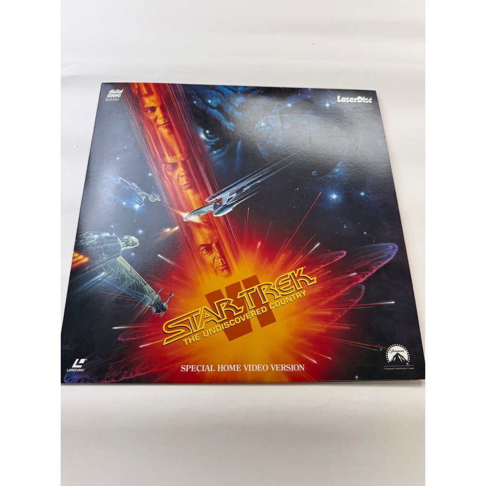 Vintage 1992 Star Trek VI: The Undiscovered Country LaserDisc